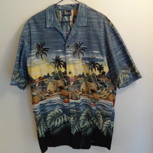Royal Creations Vintage Hawaiian Shirt, Large